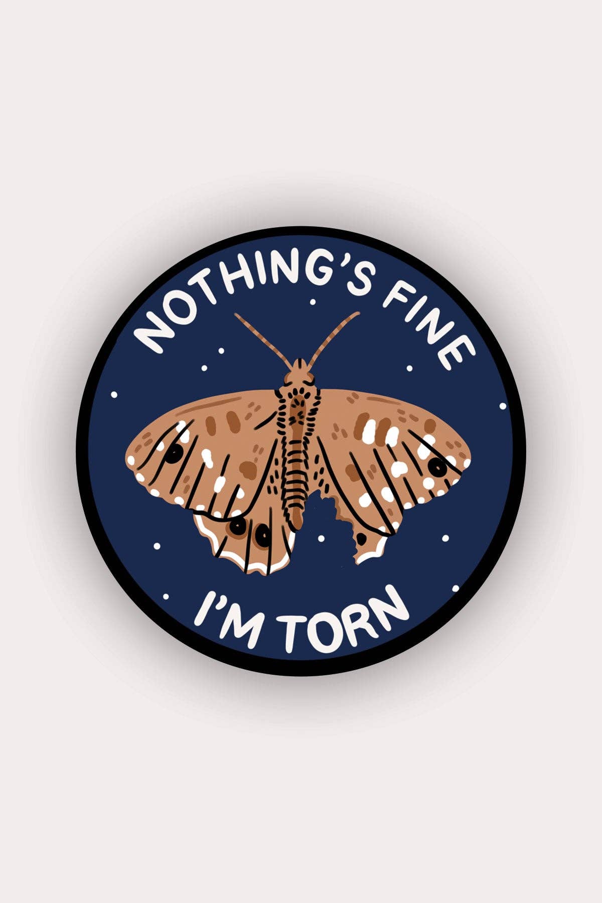 I'm Torn Moth Vinyl Sticker
