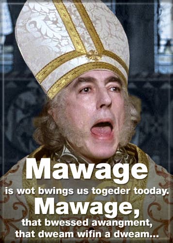 Princess Bride Mawage Magnet