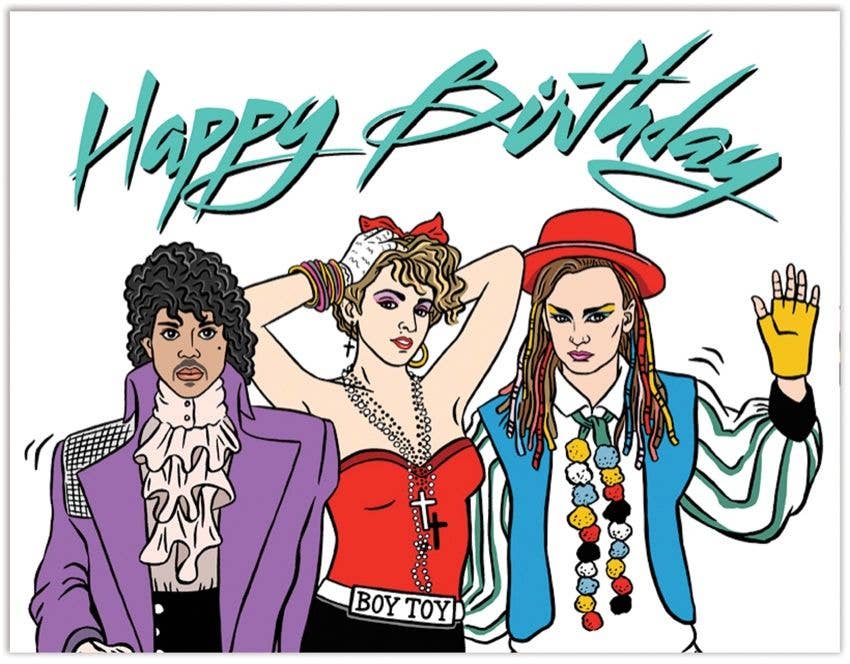 Pop 80s Birthday Card