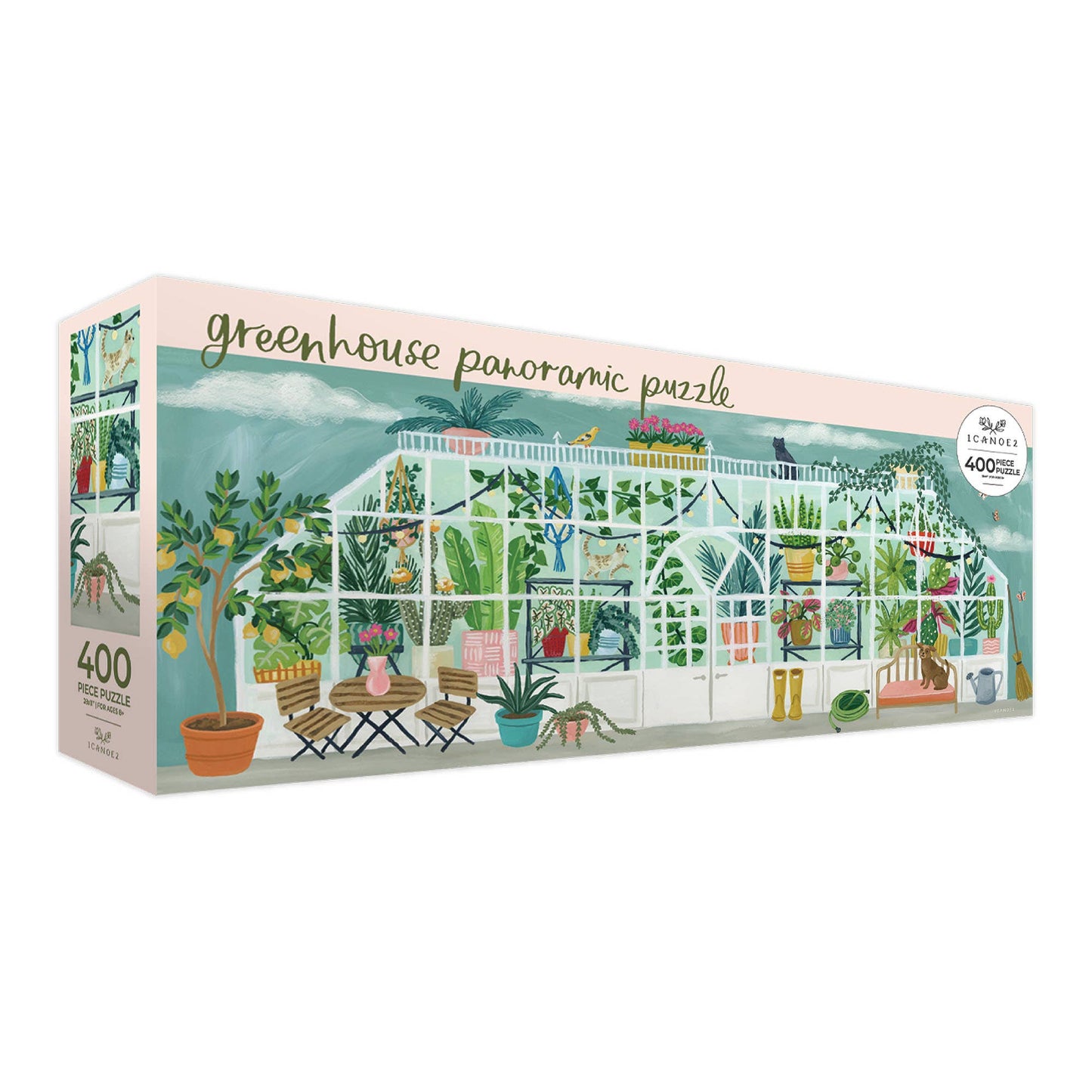 Greenhouse Panoramic 400 Piece Puzzle