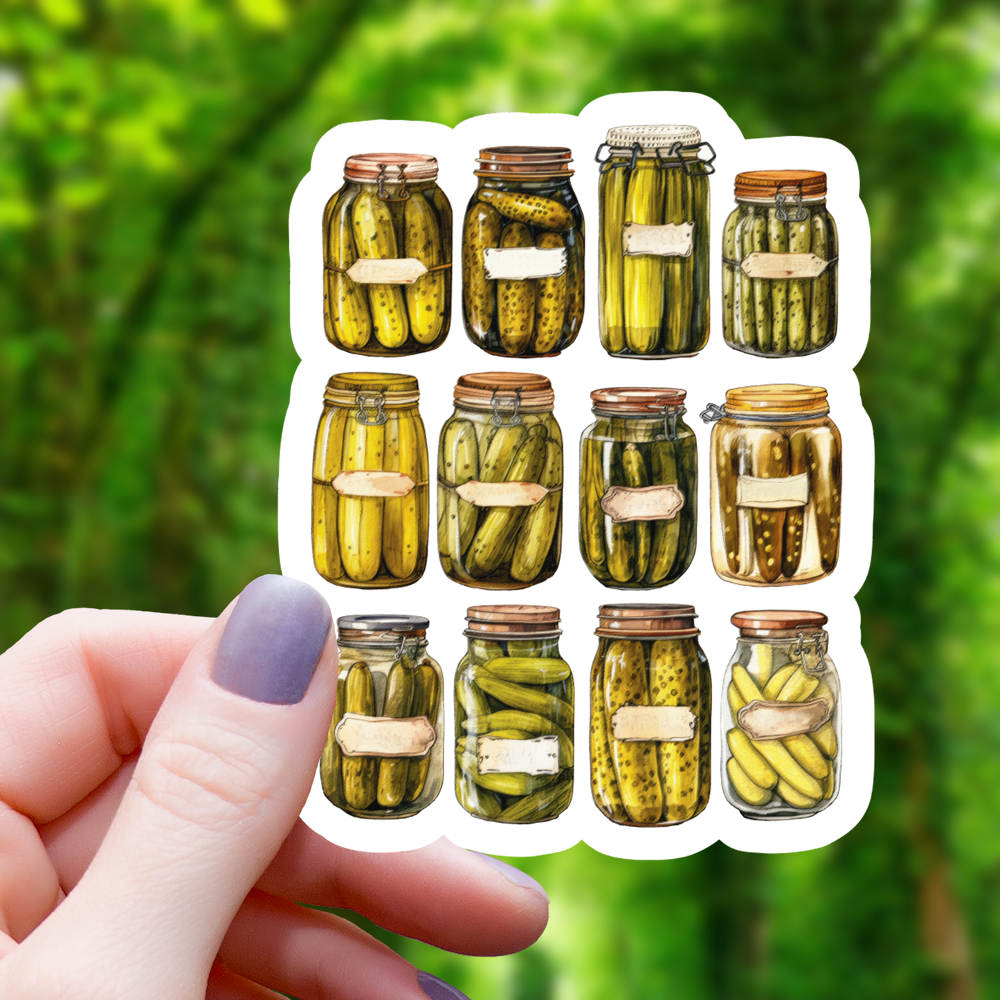 Pickle Collage Sticker