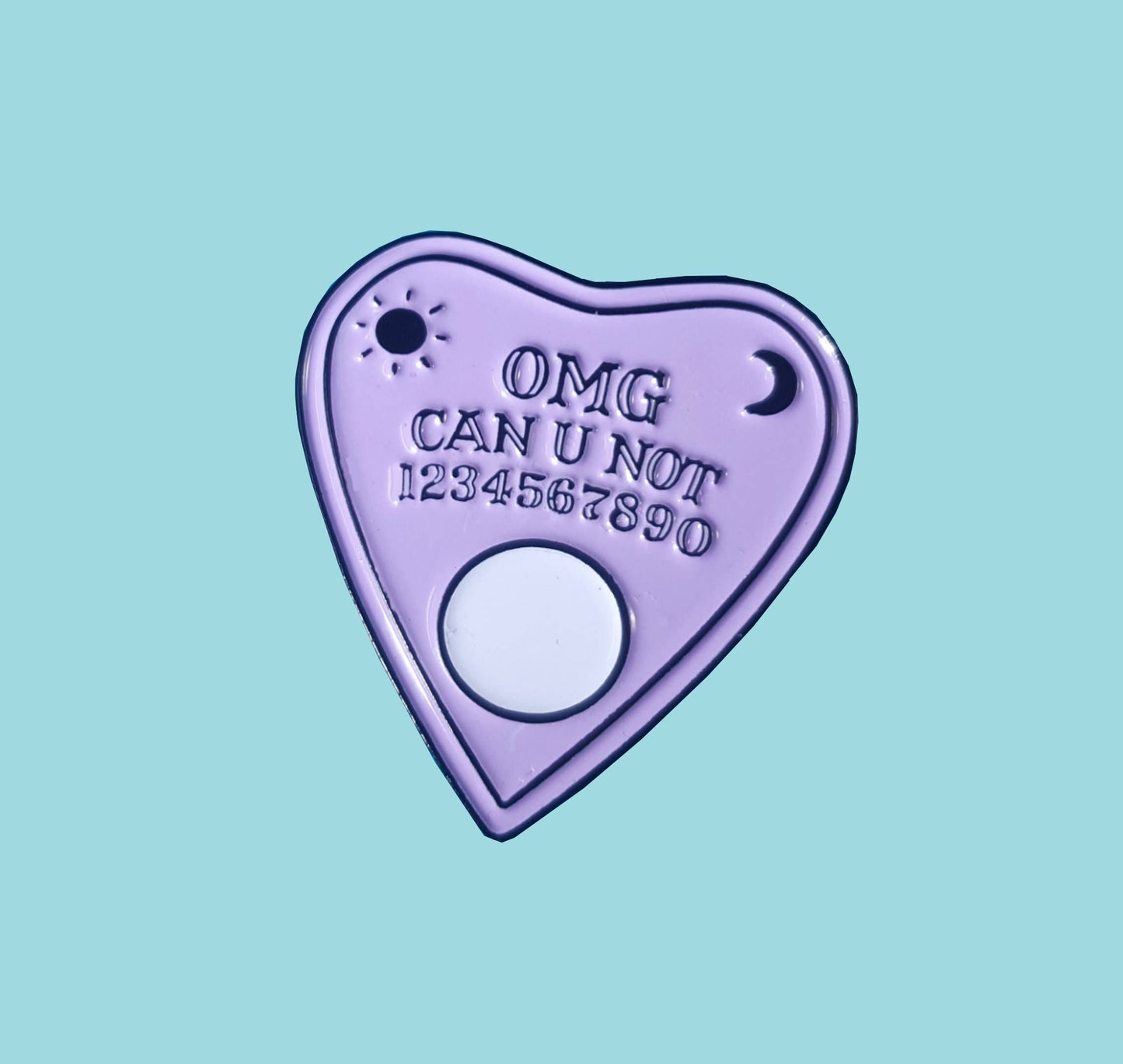 OMG Ouija Planchette Enamel Pin