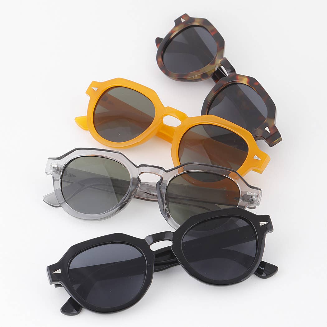 Blocky Round Sunglasses