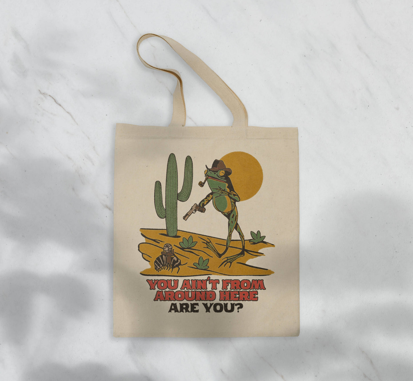 Toad Cowboy Tote Bag
