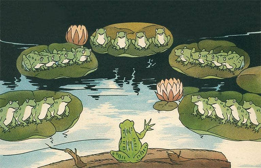 Frog Swamp Chorus Postcard