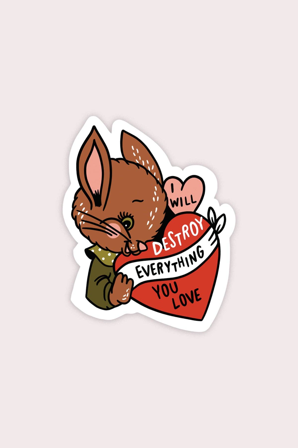 Destroy Bunny Vinyl Sticker
