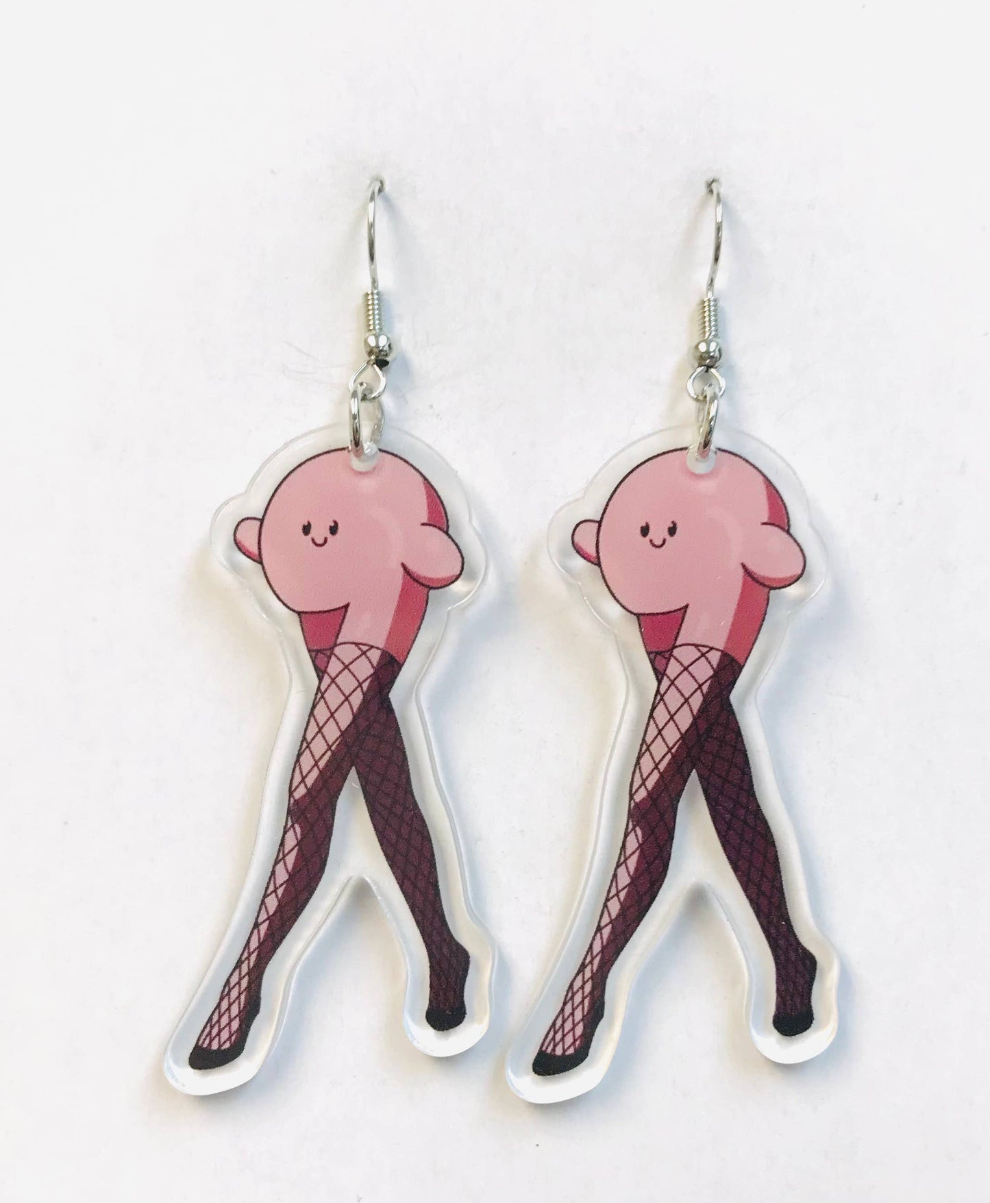 Fishnet Stocking Earrings