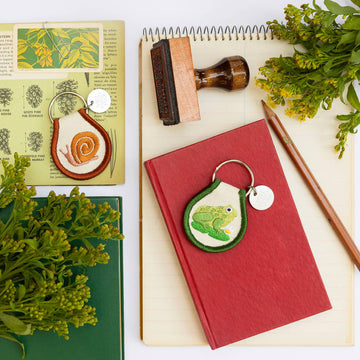 Snail Patch Keychain - 0