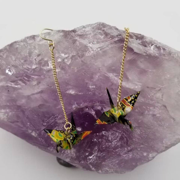 Origami Crane Earrings