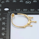 Molten Drip Hoop Earrings-4