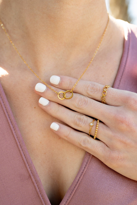 Interlocked Rings Necklace