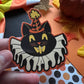 Vintage Halloween Cat Sticker