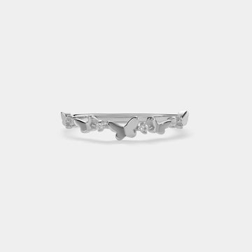 Dainty Butterfly Stacking Ring