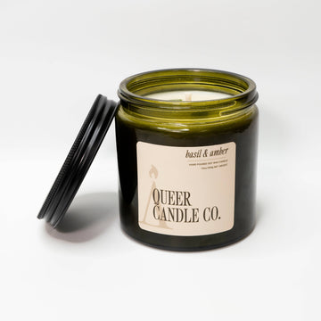 Basil + Amber | Queer Candle Company - 0