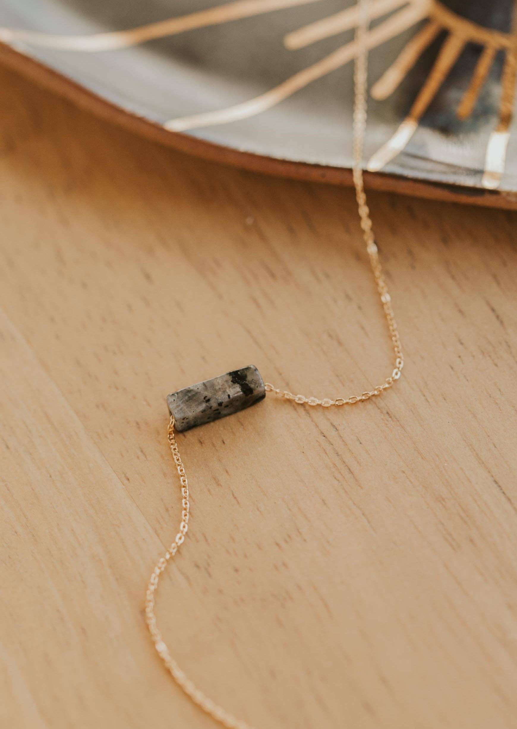 Hello Adorn: Ash Gemma Necklace - 0