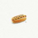 Hot Dog Mini Watercolor Art Print-2