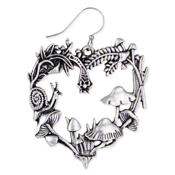 Mushroom Heart Earrings