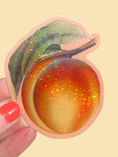 Peach Glitter Sticker-1