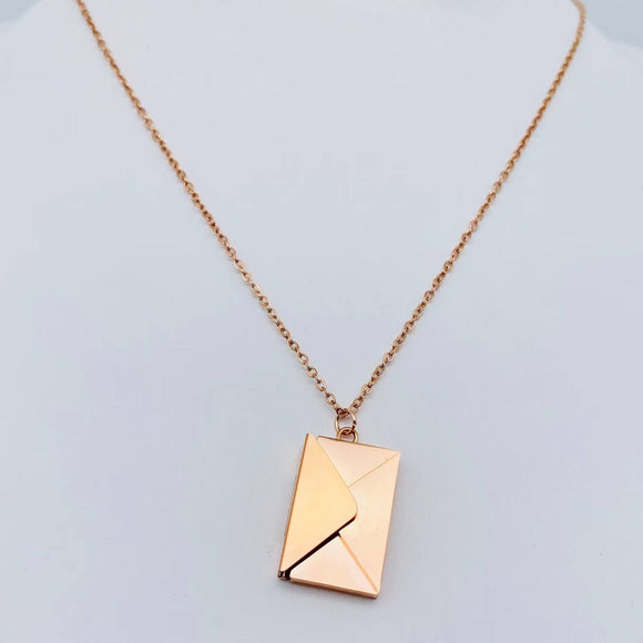 I Love You Envelope Necklace