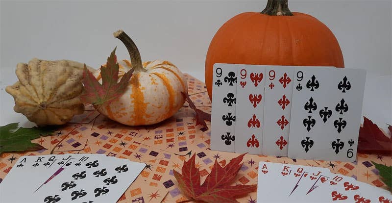 Vintage Halloween Bicycle Playing Cards