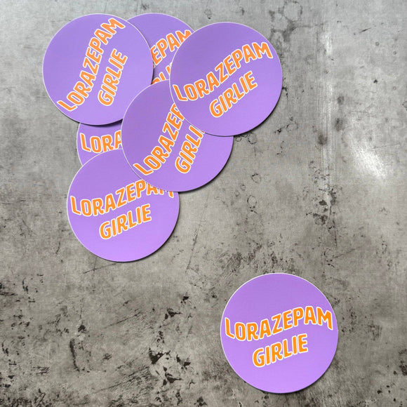 Lorazepam Girlie Sticker