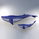 Whale 3D PaperCraft Wall Art Kit-2