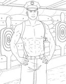 Men in Uniform Adult Coloring Book-5