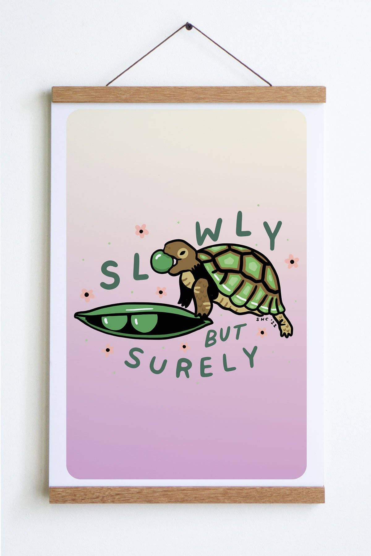 Slowly But Surely Turtle Print