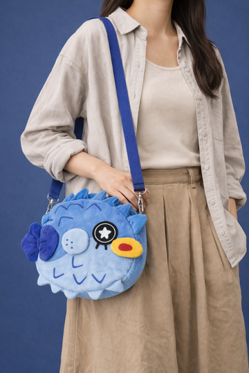 FUGU: Pufferfish Crossbody Plush Bag - 0