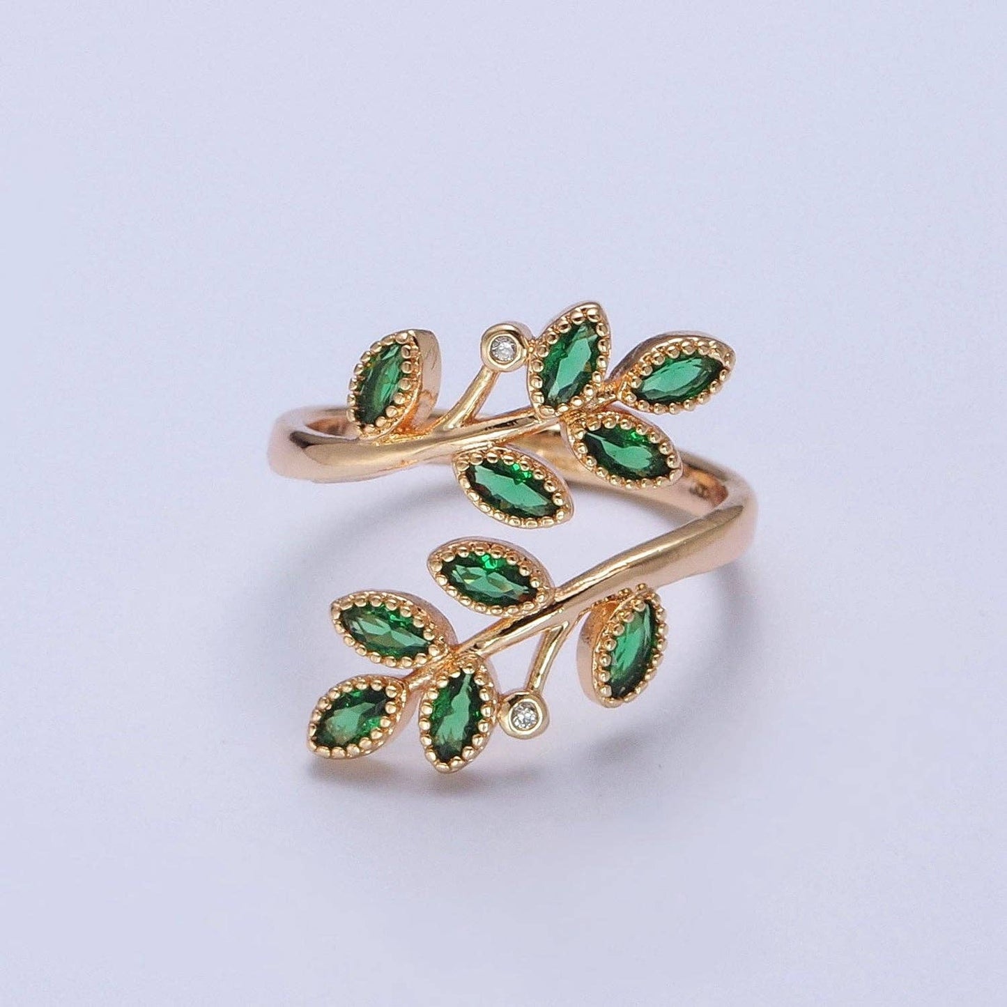 Olive Leaf Adjustable Ring