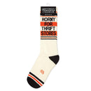 Horny For Thrift Stores Gym Crew Socks-4