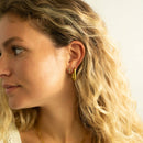 Oval Huggie Earrings-3