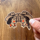 Share A Smoke Cowgirl Sticker-2