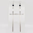 Sword Long Dangle Earrings-1