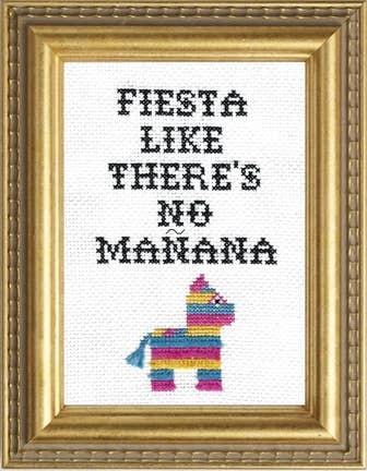 Fiesta Like There's No Mañana Cross Stitch Kit