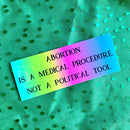 Abortion Feminist Vinyl Bumper Sticker-2