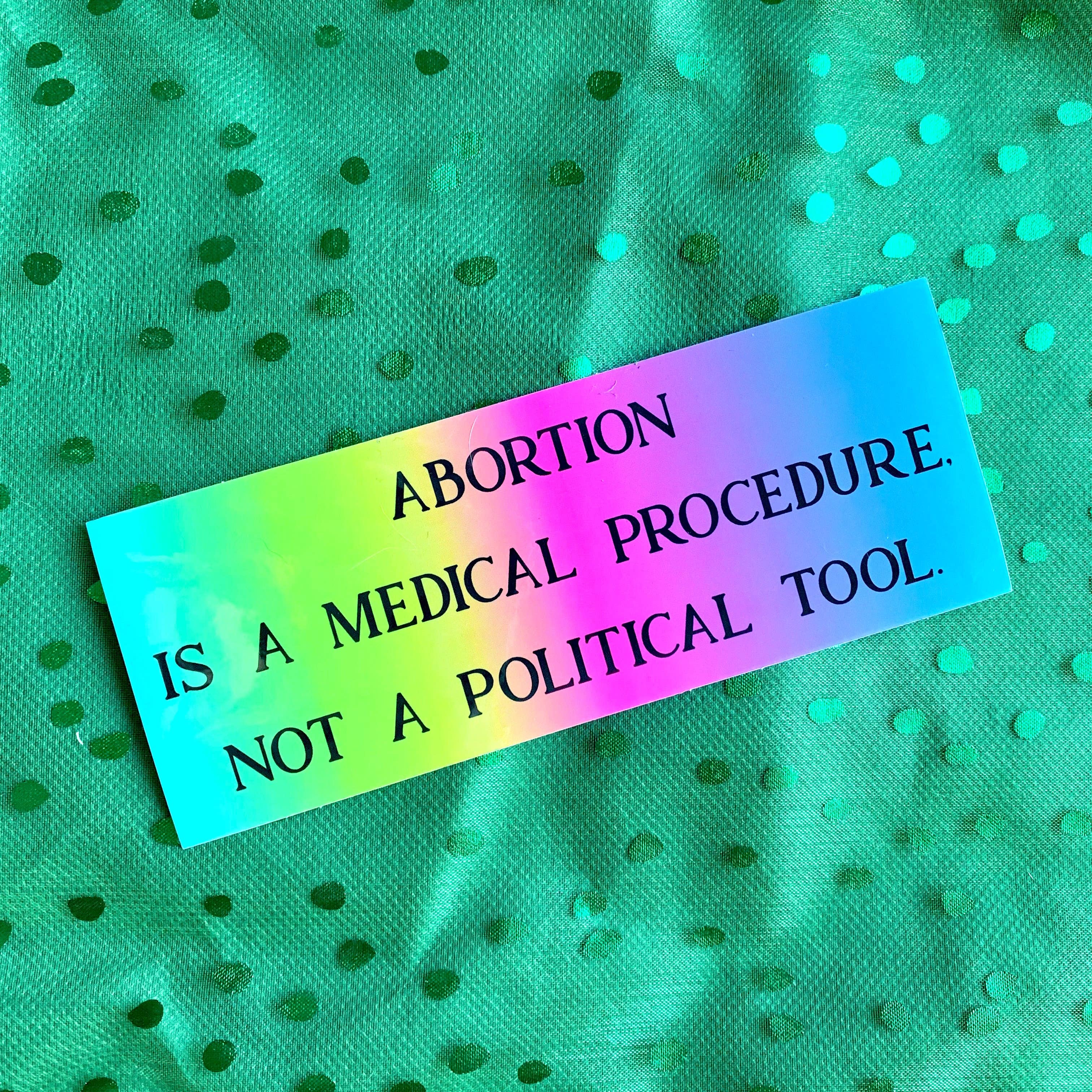 Abortion Feminist Vinyl Bumper Sticker - 0