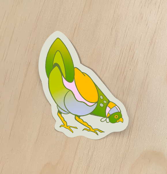 Bonnet Chicken Sticker