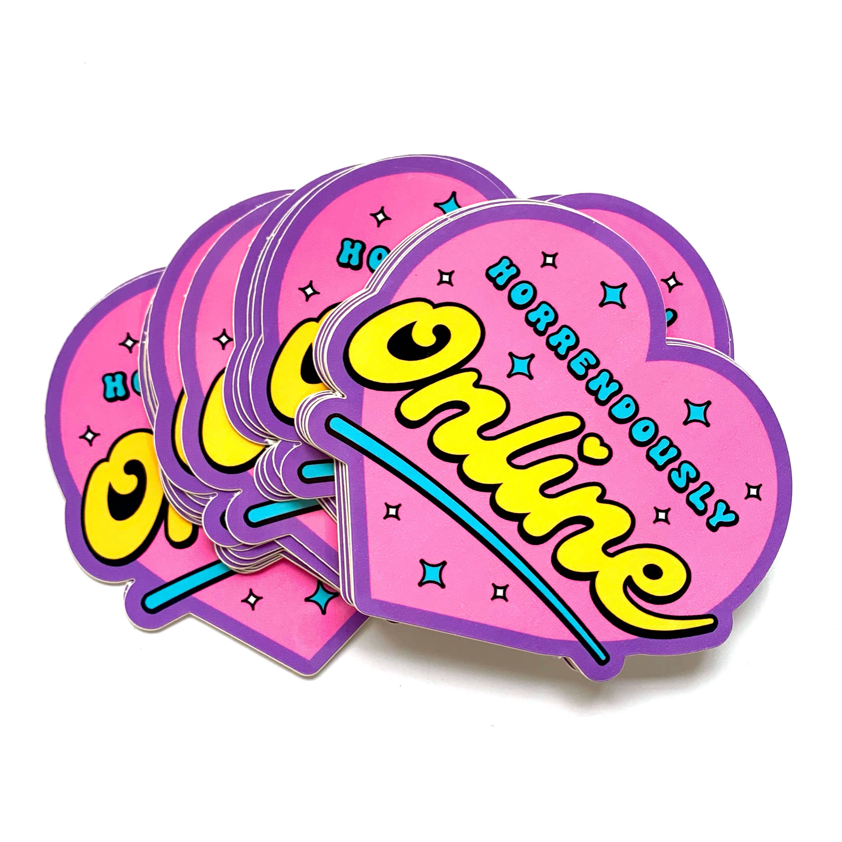 Horrendously Online Heart Sticker