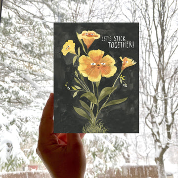 Let's Stick Together Card - 0