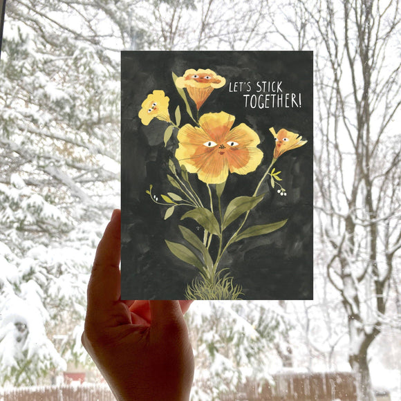 Let's Stick Together Card