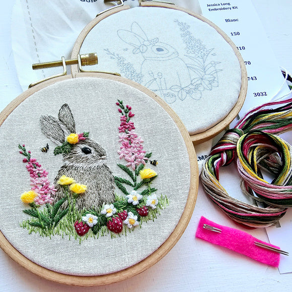 Berry Patch Bunny Hand Embroidery Kit
