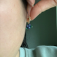 Blueberry Huggie Earrings