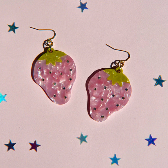 Strawberry Sparkle Earrings