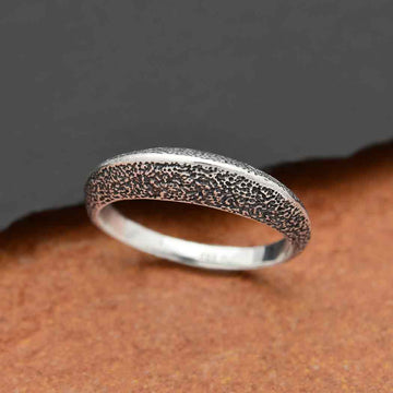 Textured Ridged Ring