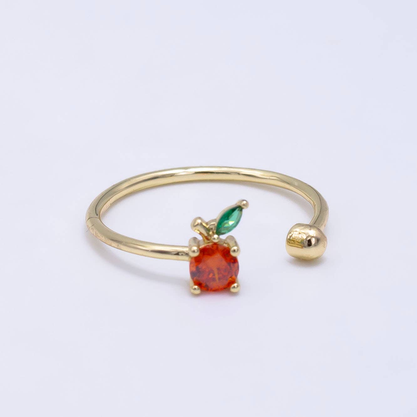 Orange Adjustable Ring