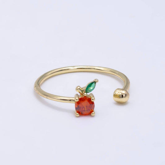 Orange Adjustable Ring