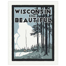 Wisconsin the Beautiful Wooded Campsite Magnet-1