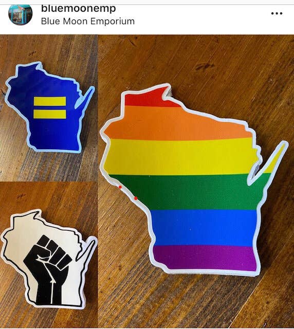 Wisco Pride Flag Sticker