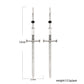 Sword Long Dangle Earrings